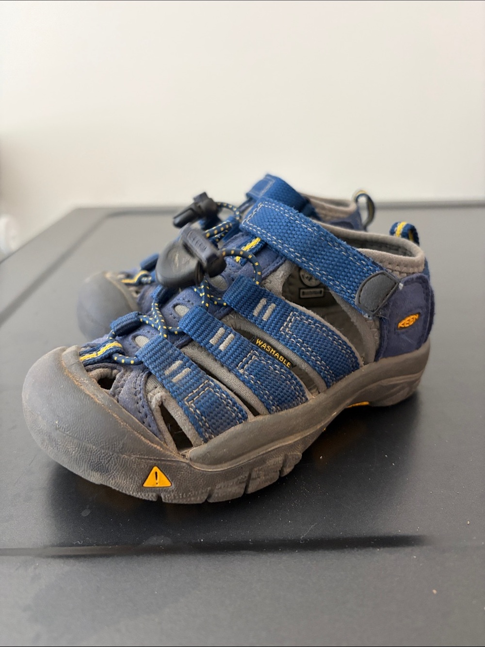 Keen Newport H2 Blue and Yellow Kids Closed-Toe Outdoor Sandals